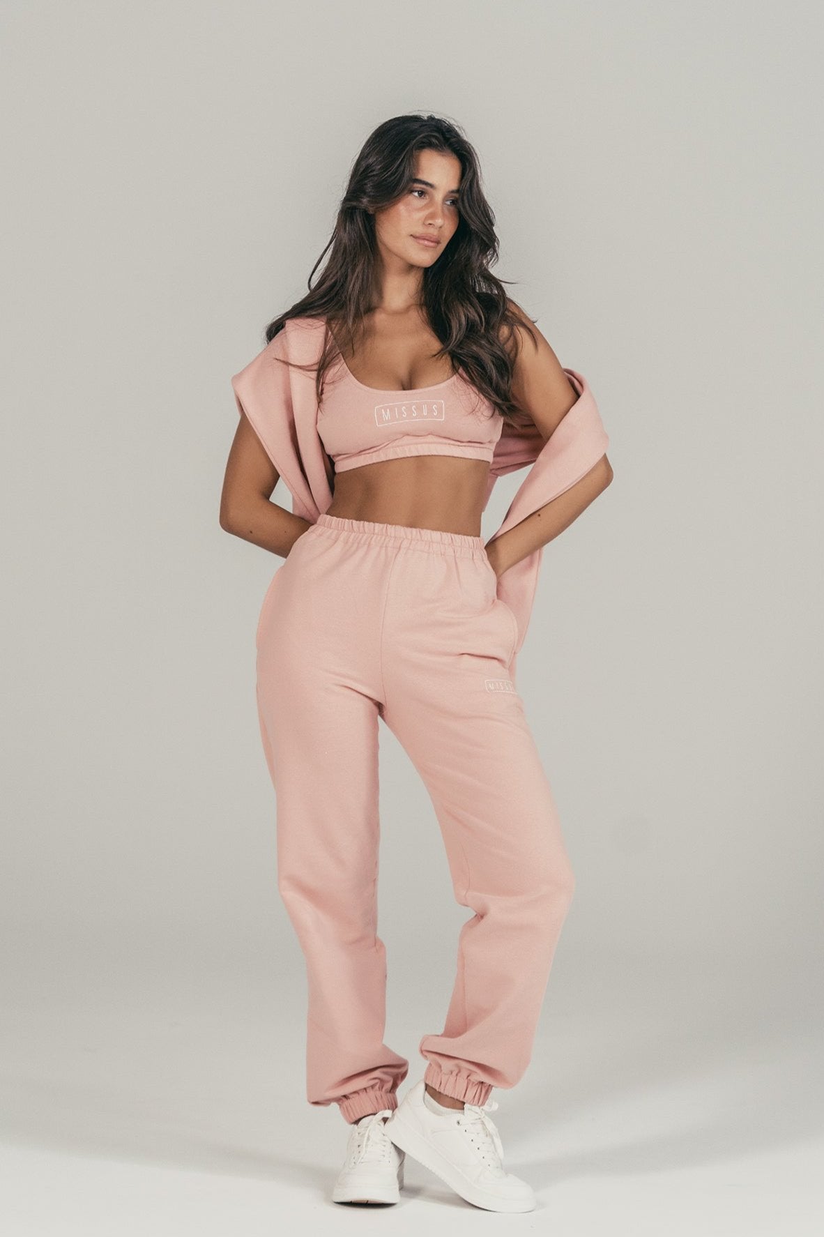 PINK TRACKSUIT SWEATPANTS