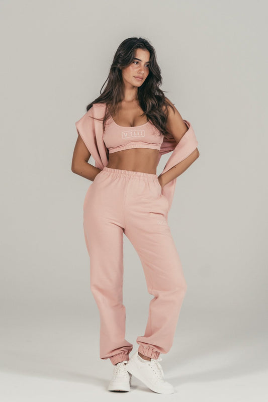 PINK TRACKSUIT SWEATPANTS