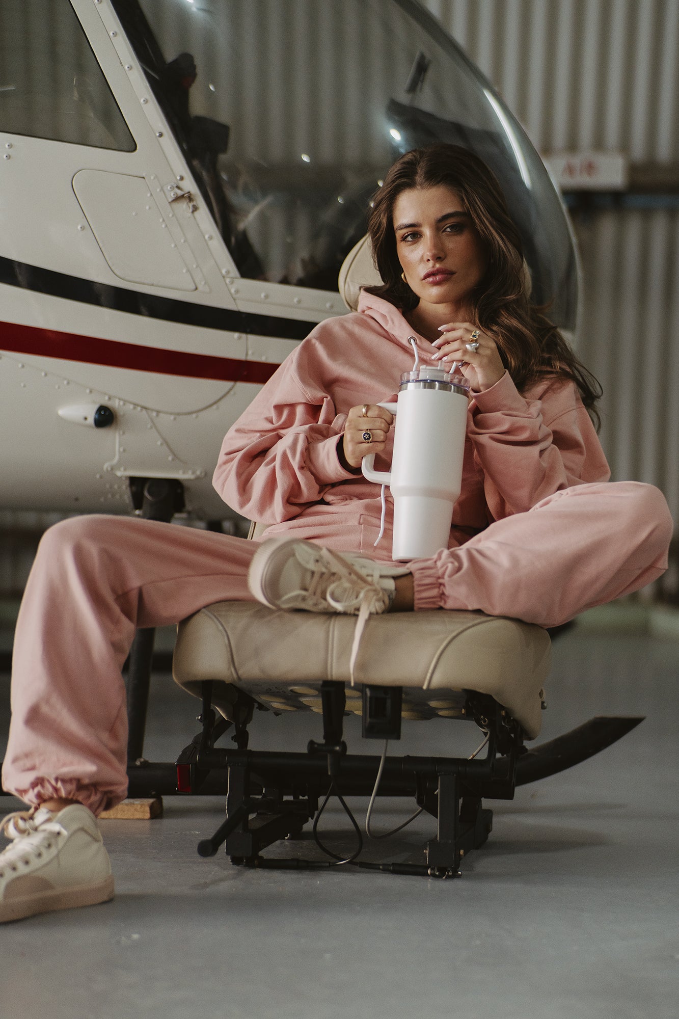 PINK TRACKSUIT SWEATPANTS