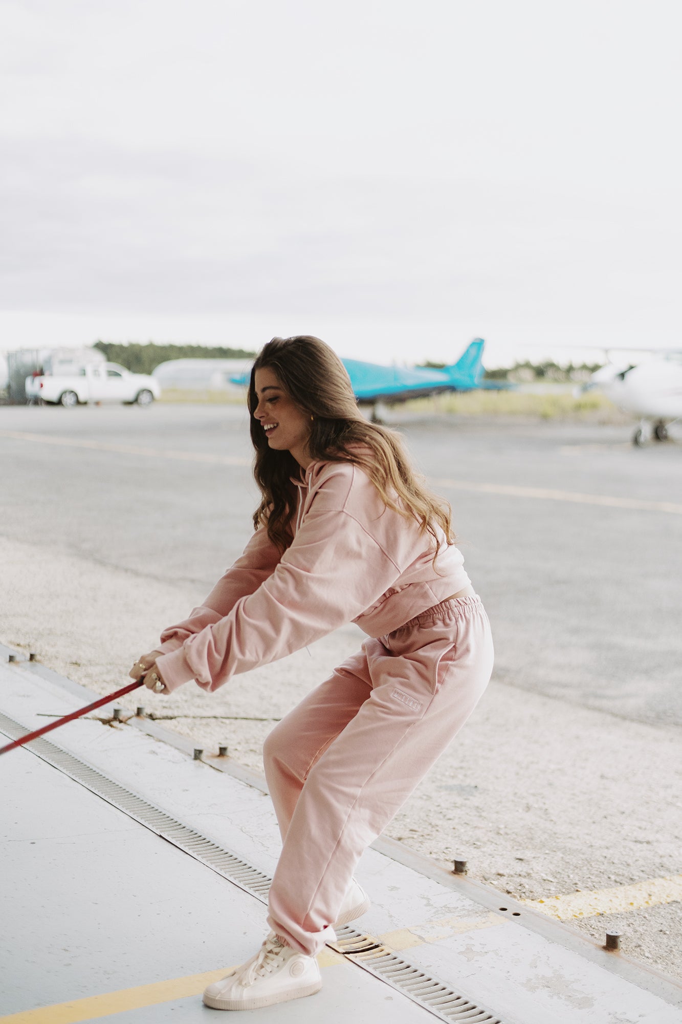 PINK TRACKSUIT SWEATPANTS