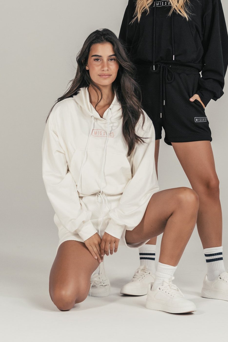 WHITE TRACKSUIT HOODIE