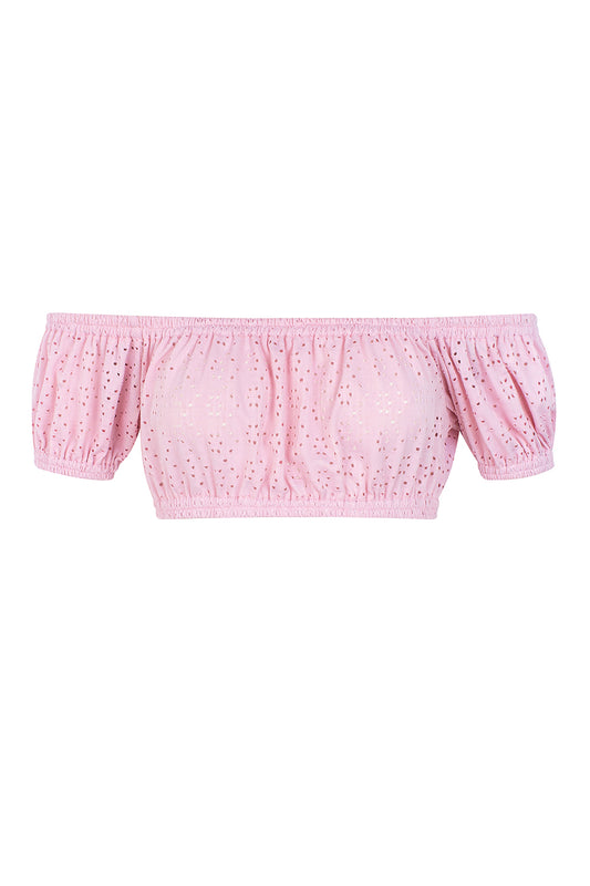 PINK PALM SPRINGS CROP TOP