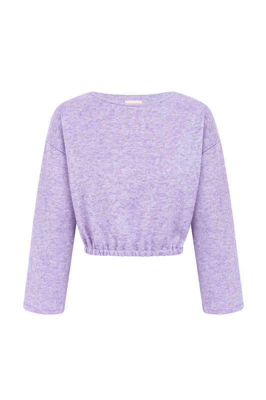 LAVENDER LOUNGEWEAR SWEATSHIRT