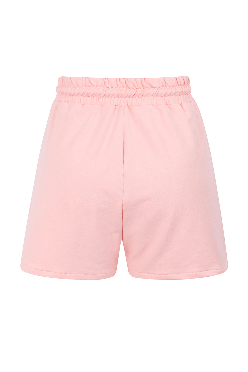 LIGHT PINK TRACKSUIT SHORTS