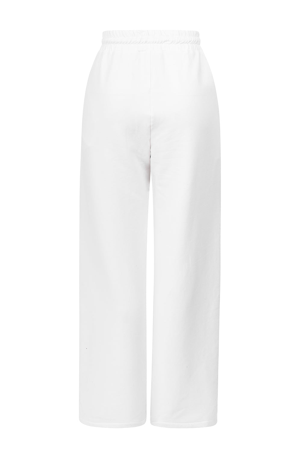 PANTALÓN DE CHÁNDAL RECTO BLANCO