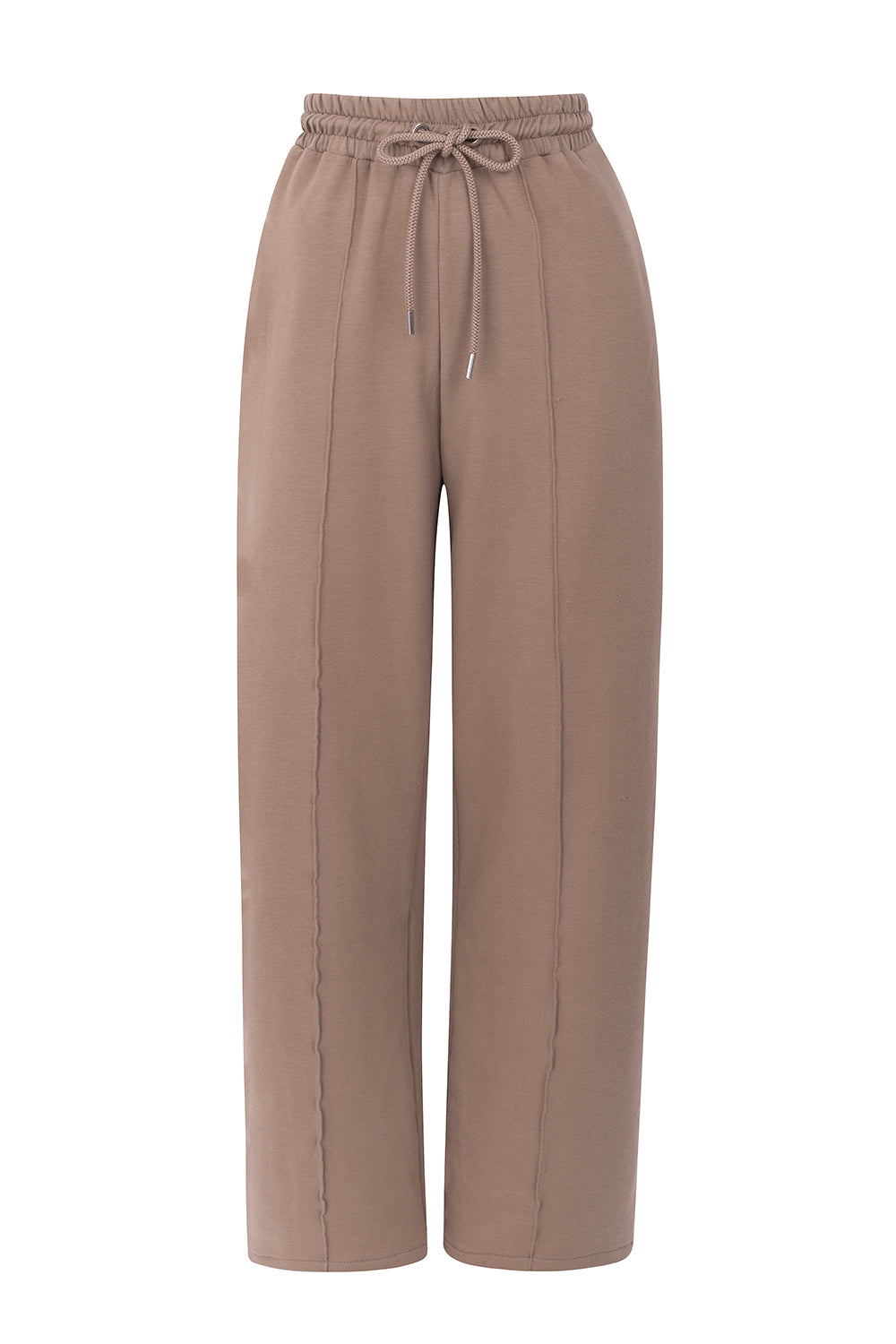 TAUPE TRACKSUIT STRAIGHT SWEATPANTS